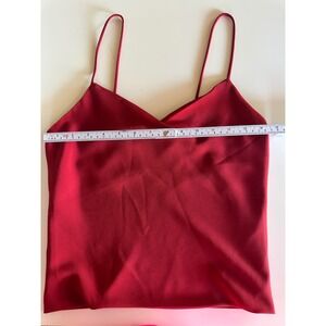 Vintage Prophecy Red Spaghetti Strap V-Neck Camisole Tank Top Made in USA Size 6